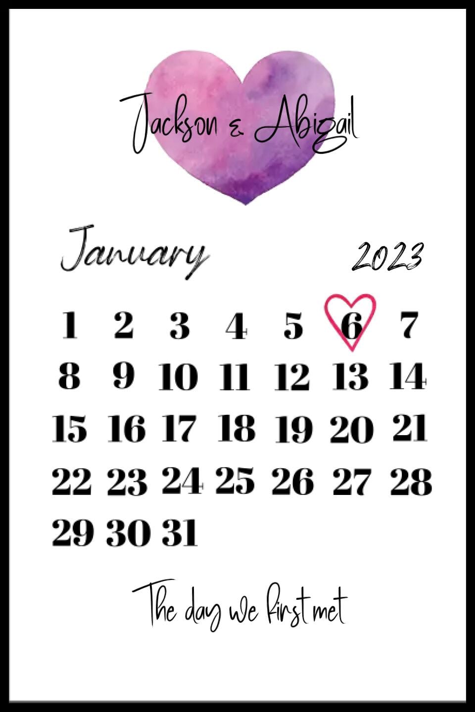 The Day We First... Framed Print